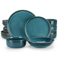 thumbnail image 1 of vancasso, 16 Piece Dinnerware Set, Stoneware Tableware Set For 4, Blue Dishes Plate, 1 of 10