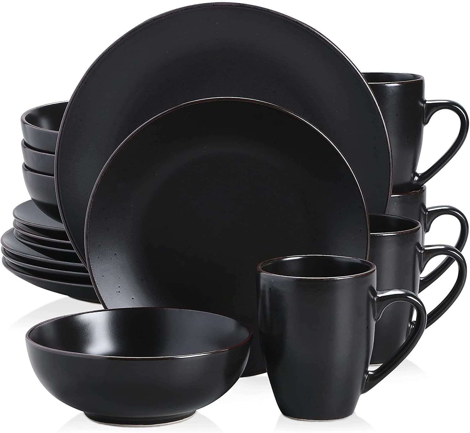 Elegant White Ceramic Dinnerware Set - Service for 4