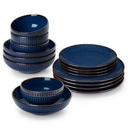 Stone Lain Modern Dinnerware Set, 32-Piece Round Albie Rustic