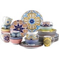 thumbnail image 1 of vancasso, 32-Piece Porcelain Dinnerware Set, Multicolour Dinner Set, Service for 8, 1 of 7