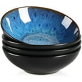 thumbnail image 1 of vancasso Bubble, Stoneware Cereal Bowl Set, 4-Piece Blue Set, 24 oz, 1 of 7