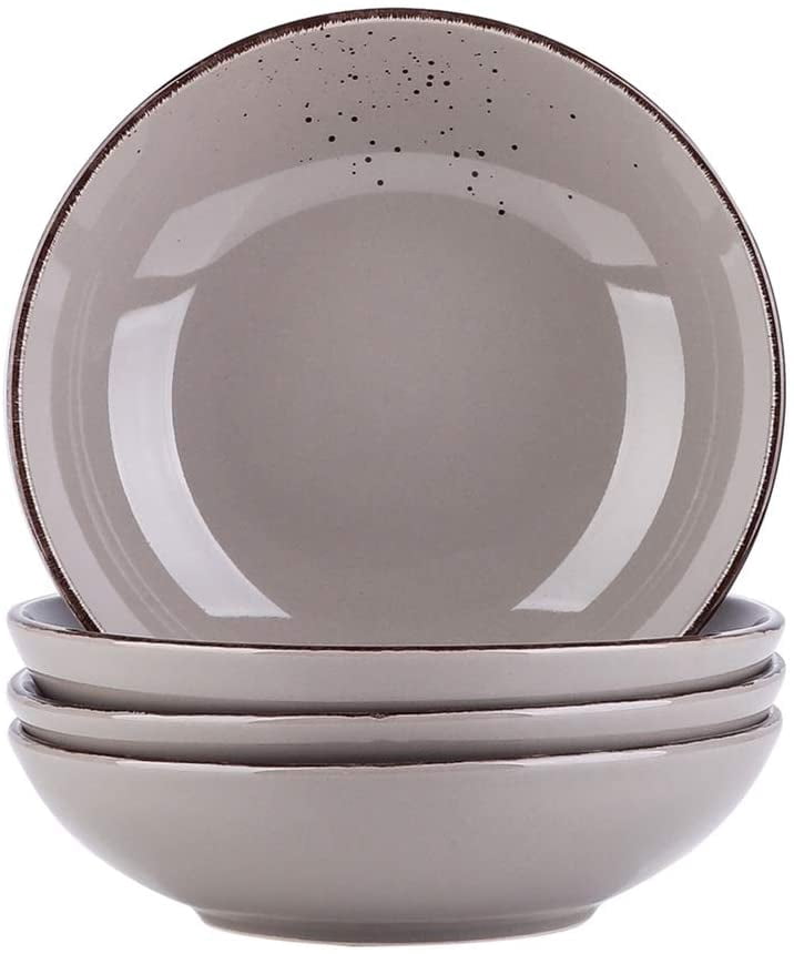 Keramische Vintage Bloempot met Lekbak - Crèmekleurig, 12 cm