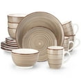thumbnail image 1 of vancasso, Series Bella, 16 Piece Stoneware Dinnerware Set, Creme Dinner Set , Service for 4, 1 of 8