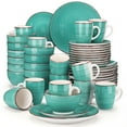thumbnail image 1 of vancasso, Series Bella, 48 Piece Stoneware Dinnerware Set, Green Dinner Set, Service for 12, 1 of 8