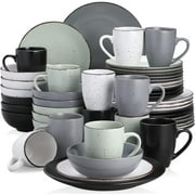vancasso, Series Moda, 48 pieces Porcelain Dinnerware Set, Multicolour Dinner Set, Service for 12
