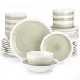 thumbnail image 1 of vancasso, Series ORI, 32-Piece Dinnerware Set, Stoneware Tableware Plate Set, Service for 8, Beige, 1 of 7