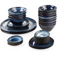 thumbnail image 1 of vancasso, Series Starry, 33-Piece Porcelain Serving Dishes Set, Blue Dinner Set, Service for 12, 1 of 7