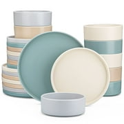 vancasso, Series VENUS, 24-PieceDinnerware Set, Stoneware Tableware Plate Set, Service for 8, Multicolor