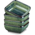 thumbnail image 1 of vancasso Stern, Green 4-Piece Saucer Dish Set, Porcelain Snack Bowl, Square, 1 of 7