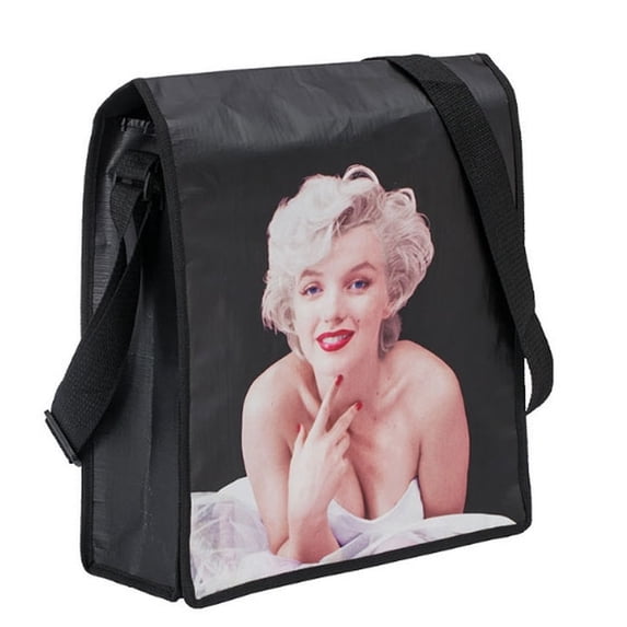 vandor llc marilyn monroe recycled fabric messenger tote