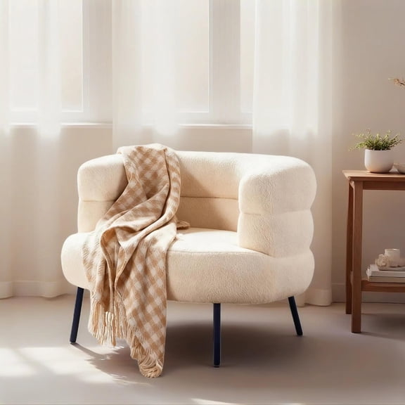 vanity chair,comfy flannel chair,makeup chair,vanity chair with back,Furry arm chair,office furniture,white office chair,chair for bedroom/Living Room/Dressing Room/Home Office,