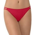 thumbnail image 1 of vanity fair women's illumination string bikini panty 18108, gallahad red, x-large/8, 1 of 3