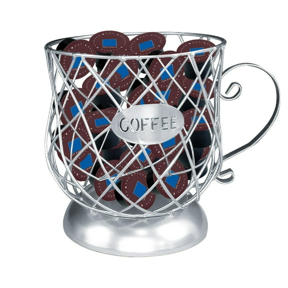 vankin Cup-Shaped Metal Coffee Pod Storage Rack for Countertop – Anti-Rust and Space-Saving Design with Large Capacity Clearance