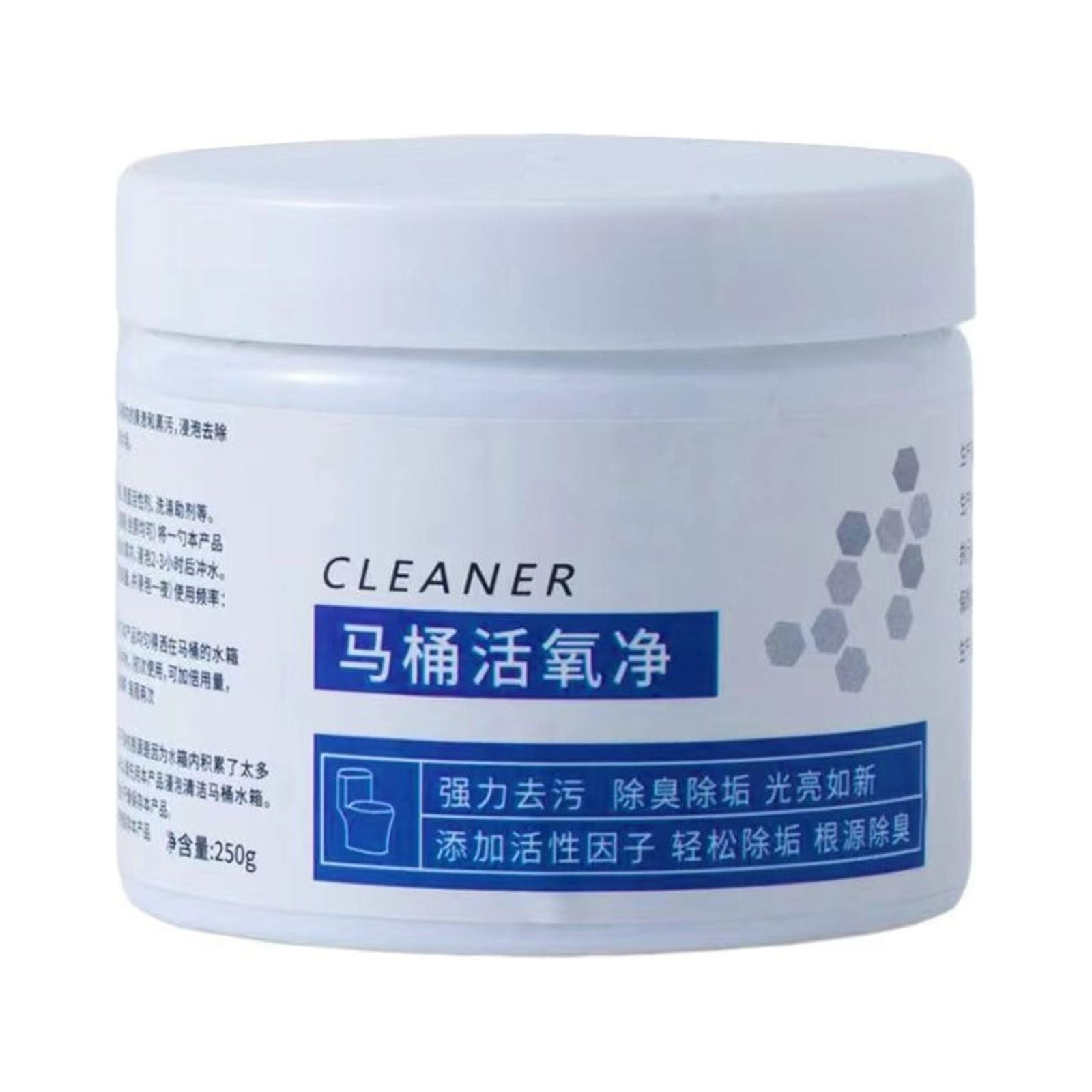 vankin Foaming Toilet Bowl Cleaner Powder Free Foam Limescale Remover, Removes Tough Stains