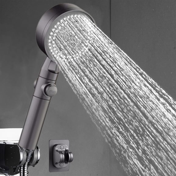 vankin High-Pressure Handheld Showerhead with 8 Spray Modes, Hard Water Resistant, Ideal for Low Pressure Pipes, Easy Installation and Multifunctional Use in Home, Gym and Hotel Clearance