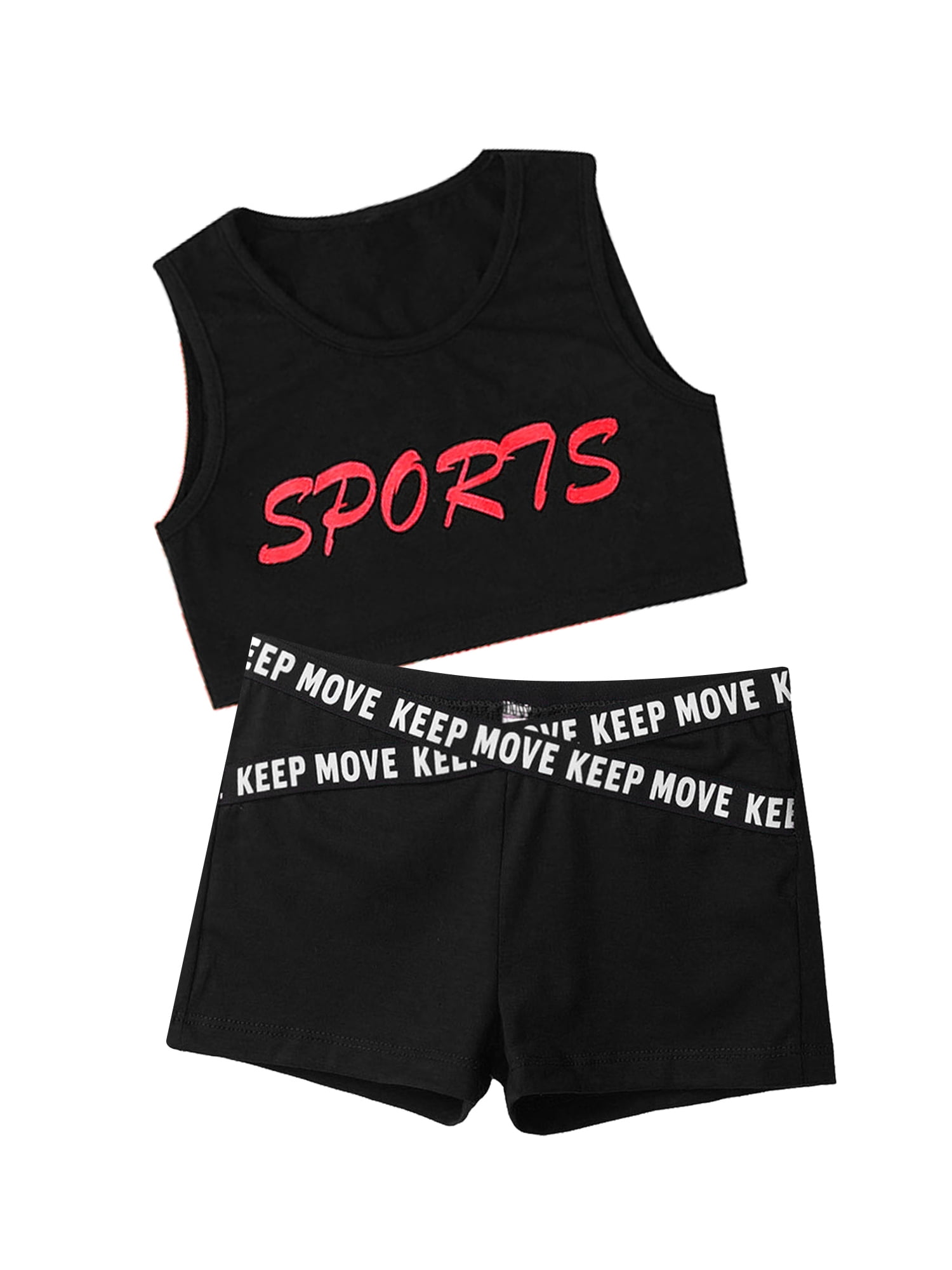 Letter printed crop top shorts set calvin klein deals