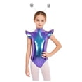 thumbnail image 1 of vastwit Girls Astronaut Leotard Metallic Alien Outfits Outer Space Fighter Bodysuit with Hair Hoop Blue 12, 1 of 7