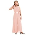 thumbnail image 1 of vastwit Girls Chiffon Jumpsuit Kids Overalls Sleeveless Romper Party Playsuit Wedding Dance Formal Pink 16, 1 of 7