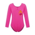 thumbnail image 1 of vastwit Girls Fleece Lined Bodysuit Long Sleeve Ballet Leotard Kids Dance Undergarment Thermal Hot Pink 120, 1 of 7