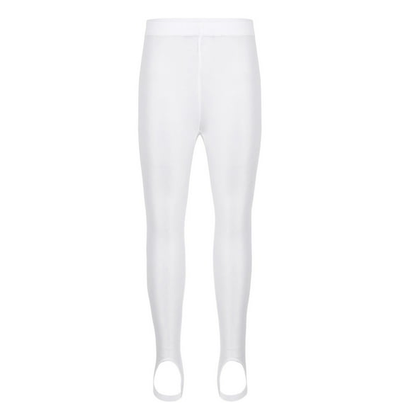 vastwit Girls Kids Ballet Dance Stirrup Tights Leggings Gymnastics Workout Sports Yoga Pants White 20