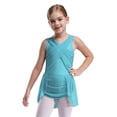 thumbnail image 1 of vastwit Girls Rhinestones Cutout Sleeveless Lyrical Dance Dress Figure Skating Performance Ballet Latin Jazz Dancewear Blue Green 10, 1 of 7