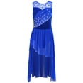 thumbnail image 1 of vastwit Girls Sleeveless Lyrical Dance Dress Lace High Low Skirt Leotard Ballet Modern Contemporary Dancewear Blue 10, 1 of 8