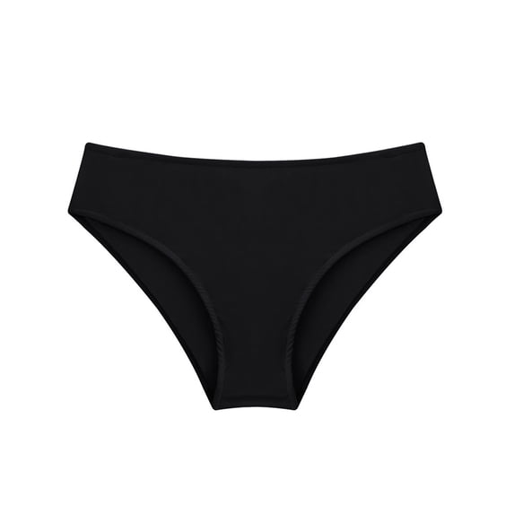 vastwit Girls Solid Color Swim Brief Rash Guard Swimwear Bikini Tankini Bottoms Triangle Underpants Black 4