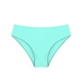 thumbnail image 1 of vastwit Girls Solid Color Swim Brief Rash Guard Swimwear Bikini Tankini Bottoms Triangle Underpants Light Blue Green 12, 1 of 5