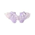 thumbnail image 1 of vastwit Kids Baby Girls Socks Toddler Ruffle Layered Lace Ankle Socks for Pageant Party Purple 0-6M, 1 of 4