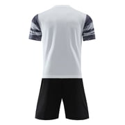 vastwit Kids Boy Soccer Sport Training Uniform Youth Athletic Football Jersey Mesh Shirt Shorts Kit White Type B XXS