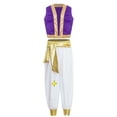 thumbnail image 1 of vastwit Kids Boys Arabian Prince Clothes Set Vest and Pants 2 Piece Game Character Outfits Purple 14, 1 of 7
