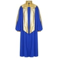 thumbnail image 1 of vastwit Kids Boys Girls Choir Robe Graduation Gowns Baptisms Church Robe Halloween Cosplay Judge Costume Blue 8, 1 of 7