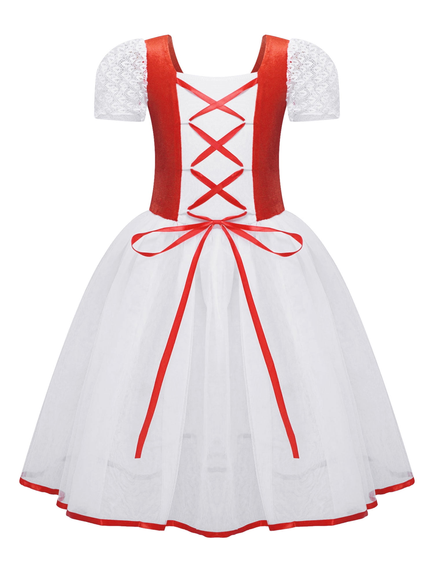 Girls Velvet L/S Ballet Dress main image 1