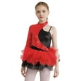 thumbnail image 1 of vastwit Kids Girls Ballet Dance Tulle Skirts Dress Sequins Gymnastics Leotard Dress Jazz Dancewear Red 16, 1 of 7
