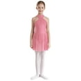 thumbnail image 1 of vastwit Kids Girls Gymnastics Leotard Lyrical Dance Dress Figure Skating Costume Contemporary Dancewear Pink 10, 1 of 7