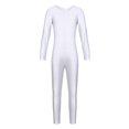 thumbnail image 1 of vastwit Kids Girls Long Sleeves Ballet Dance Leotard Bodysuit Full Body Gymnastic Athletic Unitard Dancewear White 5-6, 1 of 7