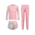 thumbnail image 1 of vastwit Kids Girls Rash Guard Set Long Sleeve Swim Top with Bottoms Pants Set Beach Sports Swimwear Pink 9-10, 1 of 7