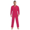 thumbnail image 1 of vastwit Men Utility Work Wear Mechanical Auto Repairman Worker Coverall Electric Welding Suit Hot Pink XL, 1 of 6