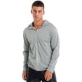 thumbnail image 1 of vastwit Men's Full Zip UPF 50+ Shirt Hooded Light Jacket Long Sleeves Sun Protection Rash Guard for Grey L, 1 of 7