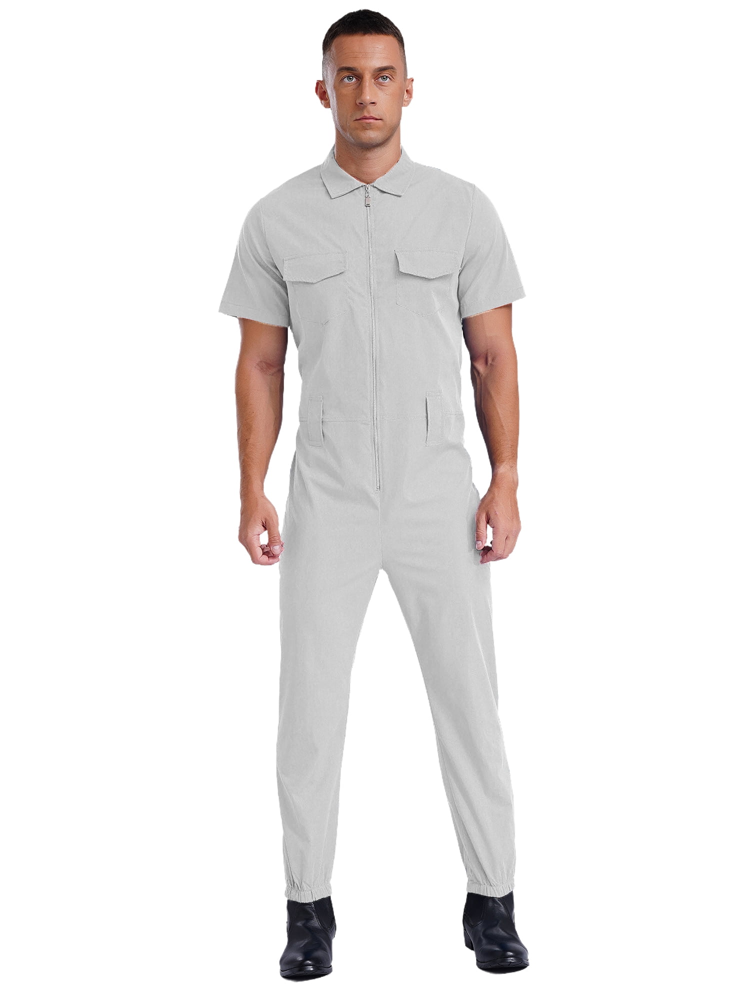 XUNZOO Men's Work Coveralls One Piece Reflective Safety