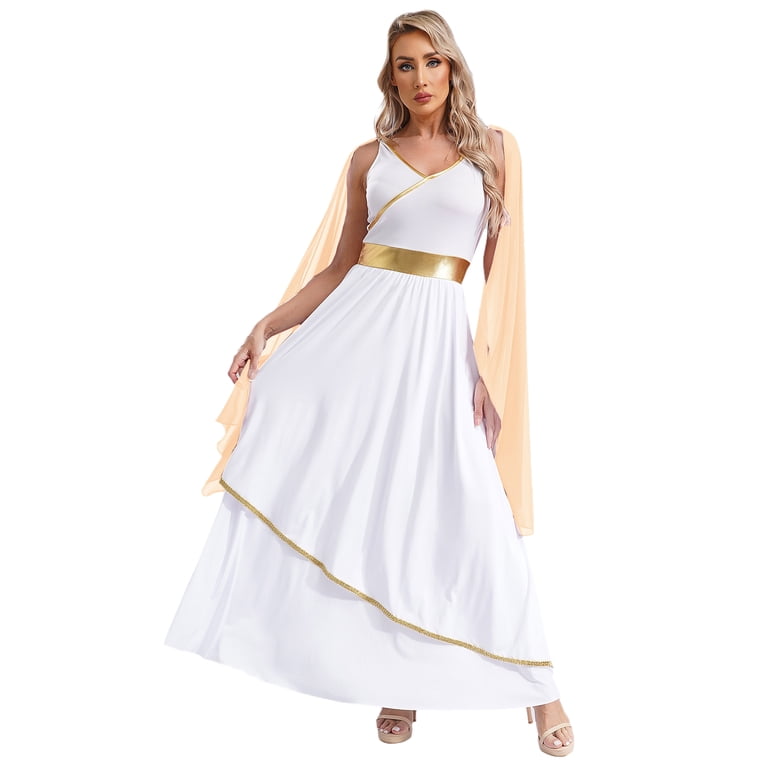 vastwit Women Ancient Greek Roman Queen Dress Chiffon Tunic Robe Church Worship Dress Champagne S - Walmart.com vastwit Women Ancient Greek Roman Queen Dress Chiffon Tunic Robe Church Worship Dress Champagne S - Walmart.com