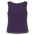 thumbnail image 1 of vastwit Womens Sleeveless Chiffon Vest Tank Tops Round Neck Loose T-Shirt Blouse Summer Lightweight Purple XXL, 1 of 5