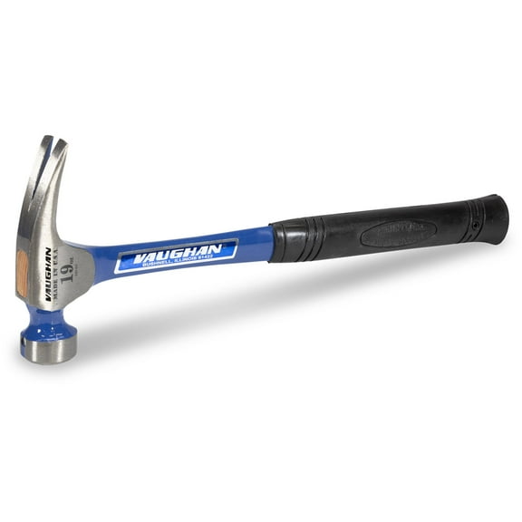 VAUGHAN RCF2, 19-Oz Head, Steel Handle California Framer Hammer, Miled Face, 16-inch handle length, VN12100