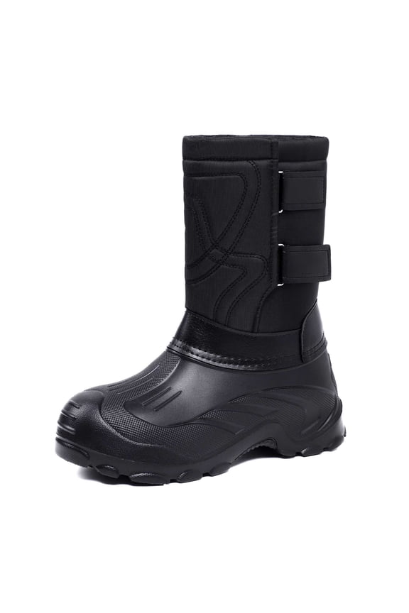 Winter Boots Snow Boots for Men Winter Snow Boots Insulated Mid Calf Traction Outdoor Hiking Boots for Cold Weather Comfort
