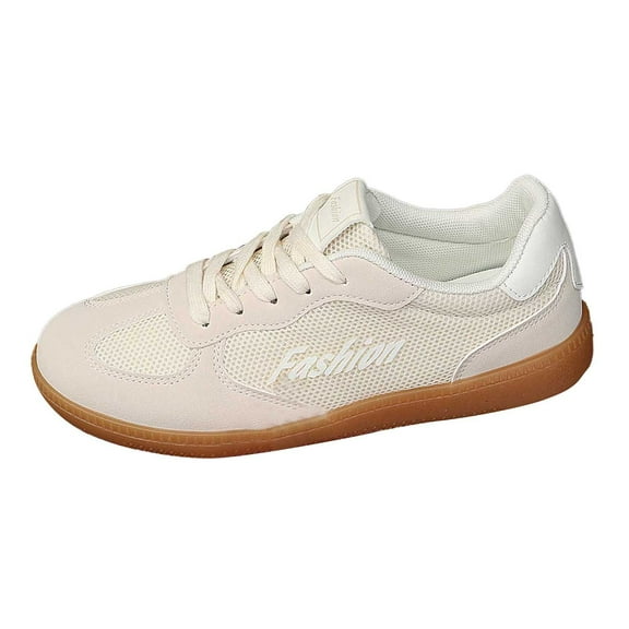 vauyc Women Shoes Casual Flat Shoes Fashion Suede Lace Up Flat Casual Shoes Comfortable Loafers for Daily Walking and Outing