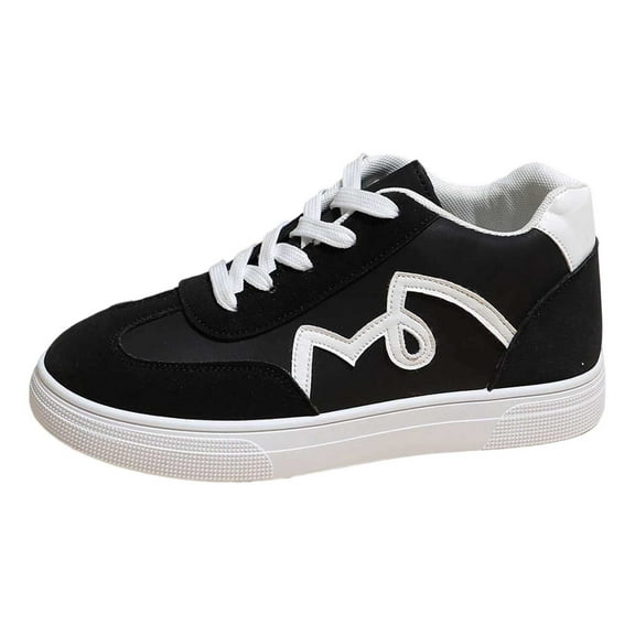 vauyc Women Shoes Casual Flat Shoes Stylish Versatile Casual Walking Sneakers Comfortable Athletic Leisure Shoes for Everyday Wear