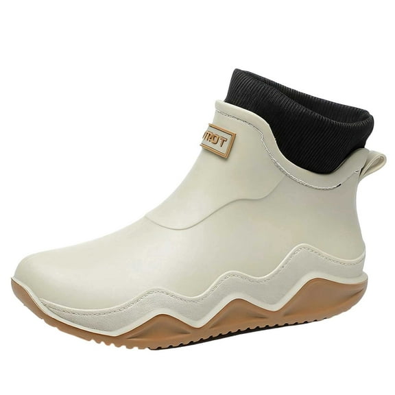 vauyc Womens Rain Boots Waterproof Boots Fashion Color Short Rain Shoes and Rain Boots for Outdoor Use