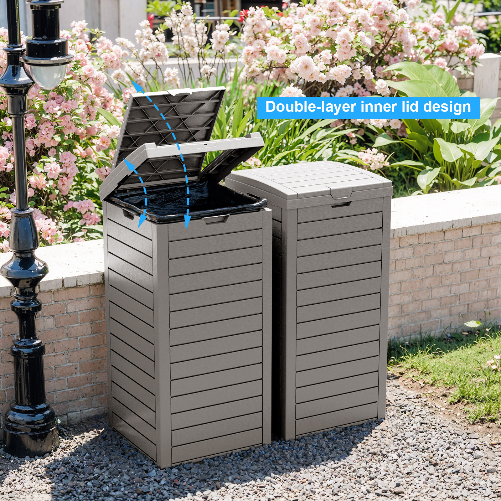 Behrens 31-Gallon Steel Trash Can - Walmart.com