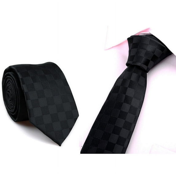 vbnergoie Casual Slim Plain Mens Solid Skinny Neck Party Wedding Tie Necktie Valentines Ties for Men Releasable Zip Ties
