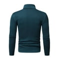 thumbnail image 1 of vbnergoie Men's Turtleneck Long Sleeve Solid Colour Stretch Slim Fit Bottoming Top Blouse Casual Shirts for Men Slim Fit French Dress Shirt Women, 1 of 6
